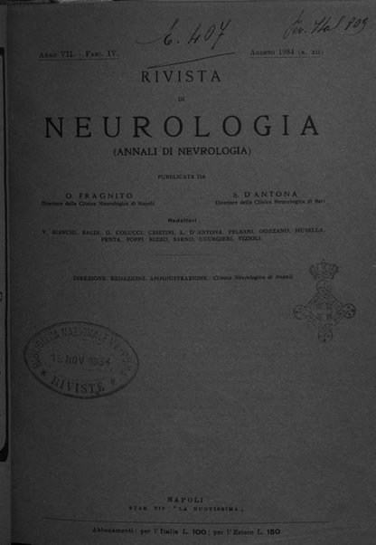 Rivista di neurologia