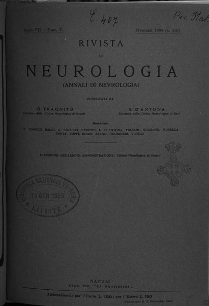 Rivista di neurologia