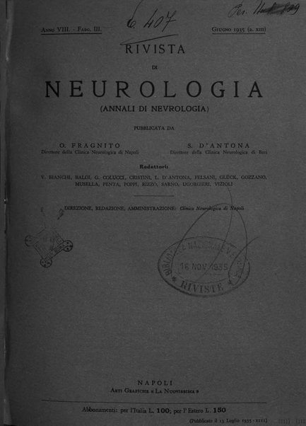 Rivista di neurologia