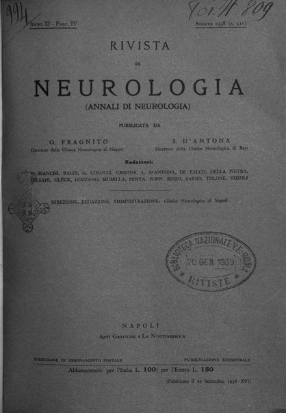 Rivista di neurologia