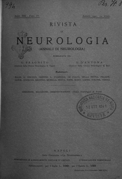 Rivista di neurologia