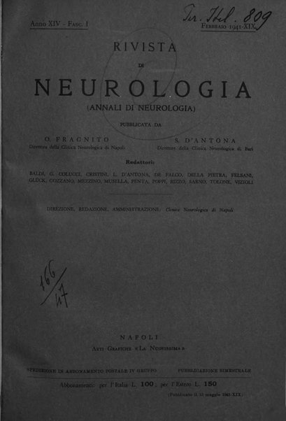 Rivista di neurologia