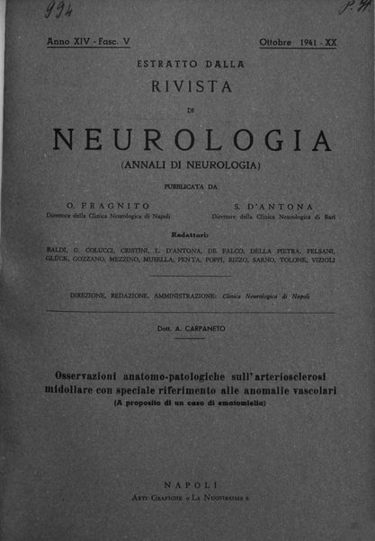 Rivista di neurologia