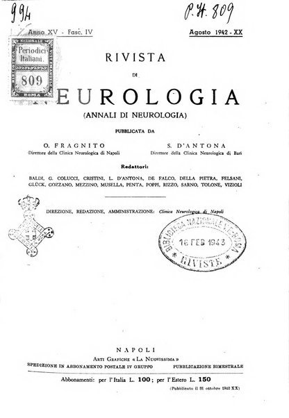 Rivista di neurologia