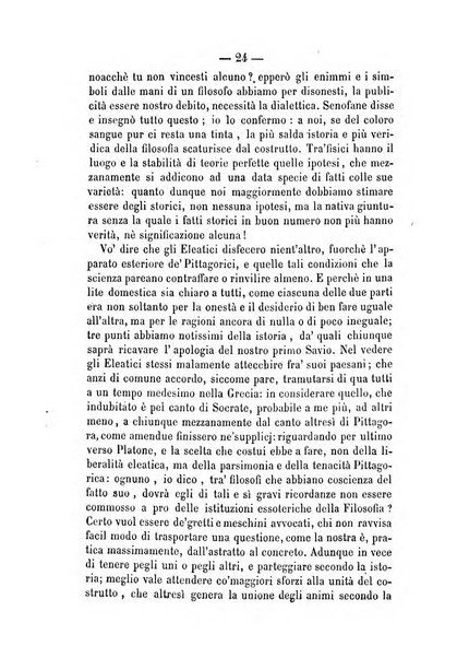 Il campo dei filosofi italiani periodico da esercitare i maestri liberamente e quel meglio che si potrà raccostarli fra loro