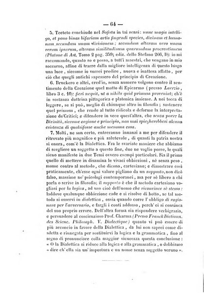 Il campo dei filosofi italiani periodico da esercitare i maestri liberamente e quel meglio che si potrà raccostarli fra loro