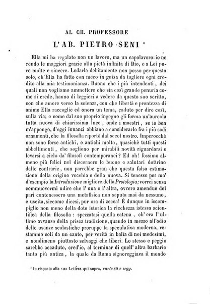 Il campo dei filosofi italiani periodico da esercitare i maestri liberamente e quel meglio che si potrà raccostarli fra loro