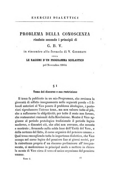 Il campo dei filosofi italiani periodico da esercitare i maestri liberamente e quel meglio che si potrà raccostarli fra loro