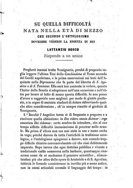 Il campo dei filosofi italiani periodico da esercitare i maestri liberamente e quel meglio che si potrà raccostarli fra loro