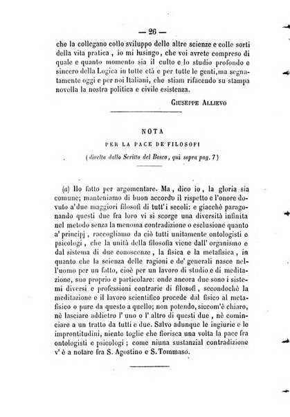 Il campo dei filosofi italiani periodico da esercitare i maestri liberamente e quel meglio che si potrà raccostarli fra loro