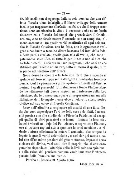 Il campo dei filosofi italiani periodico da esercitare i maestri liberamente e quel meglio che si potrà raccostarli fra loro