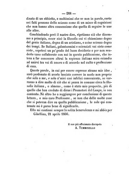 Il campo dei filosofi italiani periodico da esercitare i maestri liberamente e quel meglio che si potrà raccostarli fra loro