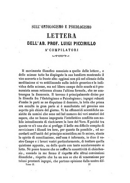 Il campo dei filosofi italiani periodico da esercitare i maestri liberamente e quel meglio che si potrà raccostarli fra loro