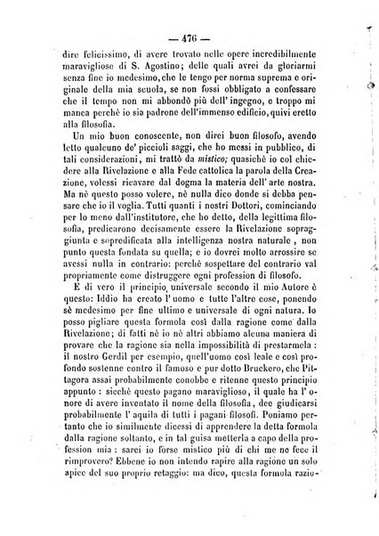 Il campo dei filosofi italiani periodico da esercitare i maestri liberamente e quel meglio che si potrà raccostarli fra loro