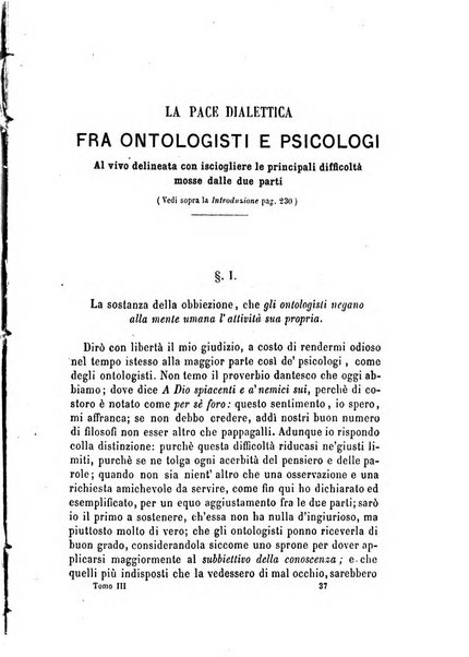 Il campo dei filosofi italiani periodico da esercitare i maestri liberamente e quel meglio che si potrà raccostarli fra loro