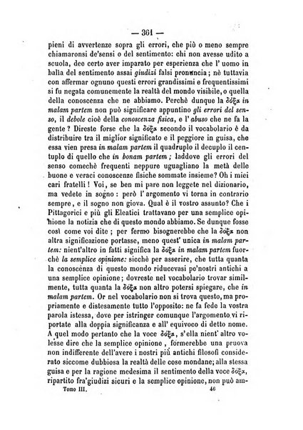 Il campo dei filosofi italiani periodico da esercitare i maestri liberamente e quel meglio che si potrà raccostarli fra loro