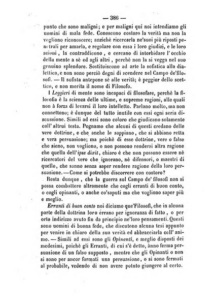 Il campo dei filosofi italiani periodico da esercitare i maestri liberamente e quel meglio che si potrà raccostarli fra loro