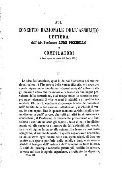 Il campo dei filosofi italiani periodico da esercitare i maestri liberamente e quel meglio che si potrà raccostarli fra loro