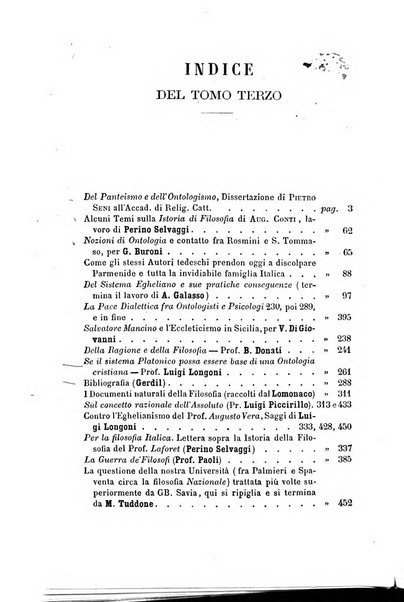 Il campo dei filosofi italiani periodico da esercitare i maestri liberamente e quel meglio che si potrà raccostarli fra loro