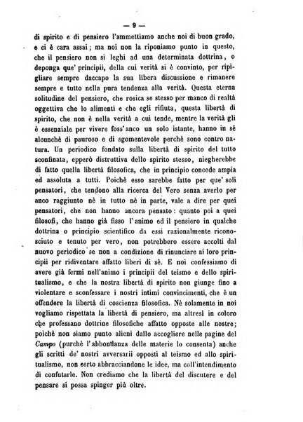 Il campo dei filosofi italiani periodico da esercitare i maestri liberamente e quel meglio che si potrà raccostarli fra loro