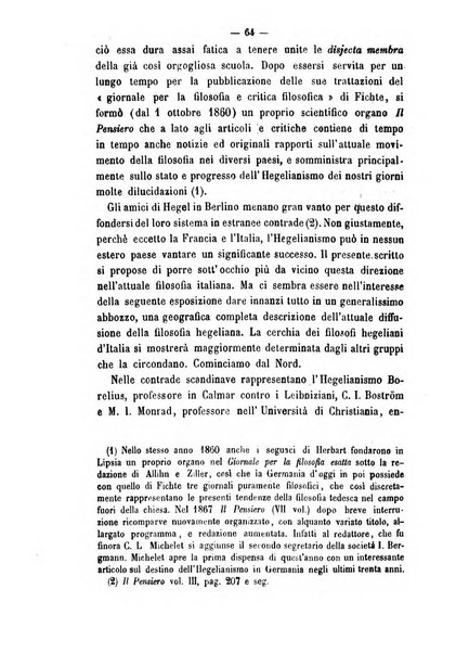 Il campo dei filosofi italiani periodico da esercitare i maestri liberamente e quel meglio che si potrà raccostarli fra loro