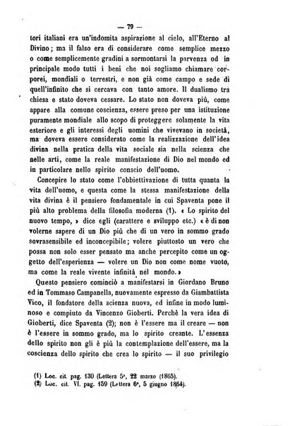 Il campo dei filosofi italiani periodico da esercitare i maestri liberamente e quel meglio che si potrà raccostarli fra loro