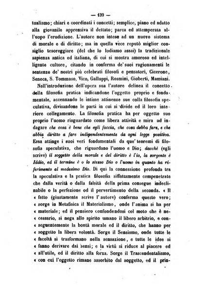 Il campo dei filosofi italiani periodico da esercitare i maestri liberamente e quel meglio che si potrà raccostarli fra loro