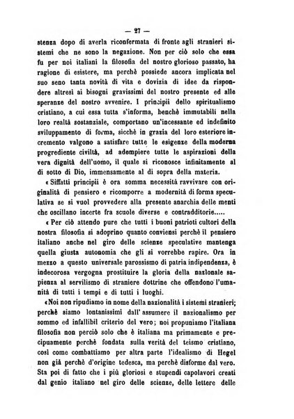 Il campo dei filosofi italiani periodico da esercitare i maestri liberamente e quel meglio che si potrà raccostarli fra loro