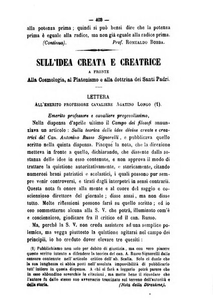 Il campo dei filosofi italiani periodico da esercitare i maestri liberamente e quel meglio che si potrà raccostarli fra loro