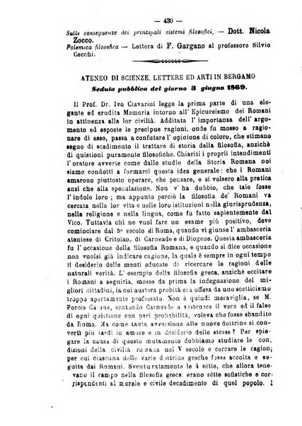 Il campo dei filosofi italiani periodico da esercitare i maestri liberamente e quel meglio che si potrà raccostarli fra loro