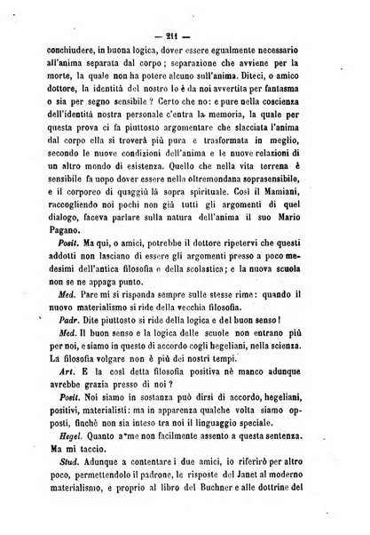 Il campo dei filosofi italiani periodico da esercitare i maestri liberamente e quel meglio che si potrà raccostarli fra loro