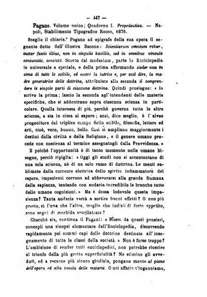 Il campo dei filosofi italiani periodico da esercitare i maestri liberamente e quel meglio che si potrà raccostarli fra loro