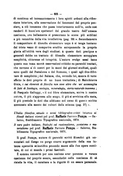 Il campo dei filosofi italiani periodico da esercitare i maestri liberamente e quel meglio che si potrà raccostarli fra loro