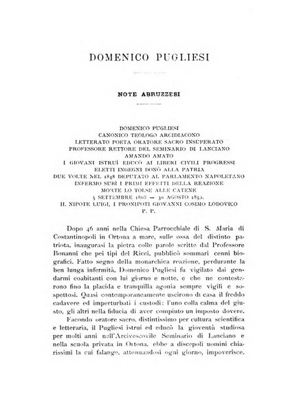 La rivista abruzzese di scienze, lettere ed arti