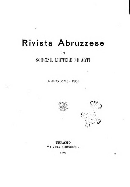 La rivista abruzzese di scienze, lettere ed arti