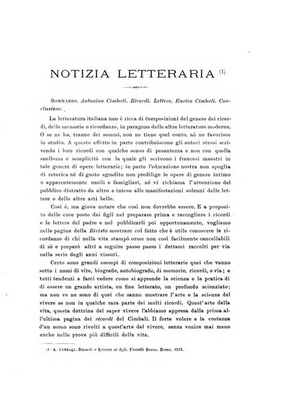 La rivista abruzzese di scienze, lettere ed arti