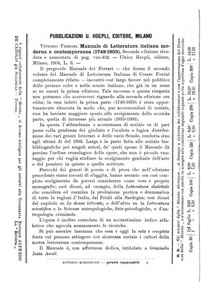 La rivista abruzzese di scienze, lettere ed arti