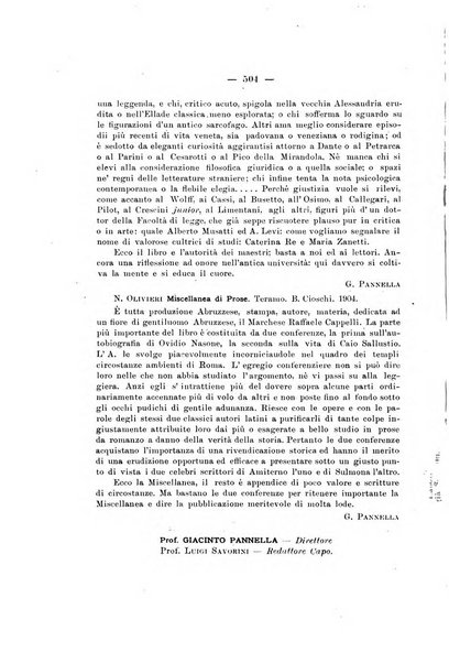 La rivista abruzzese di scienze, lettere ed arti