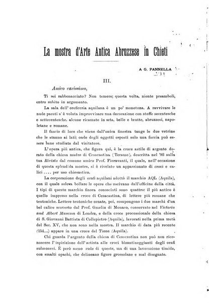 La rivista abruzzese di scienze, lettere ed arti