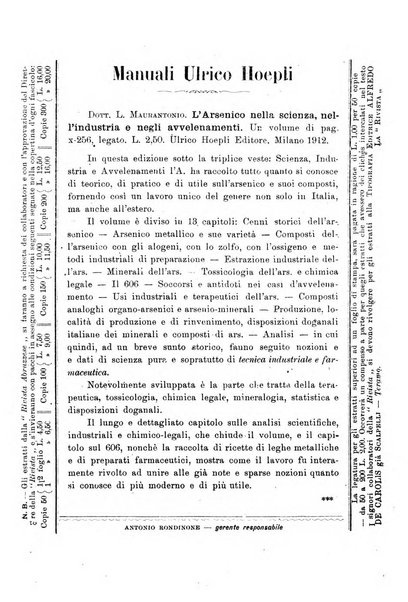 La rivista abruzzese di scienze, lettere ed arti