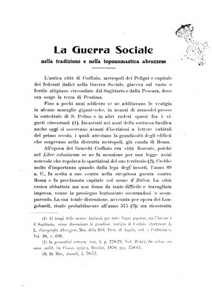 La rivista abruzzese di scienze, lettere ed arti