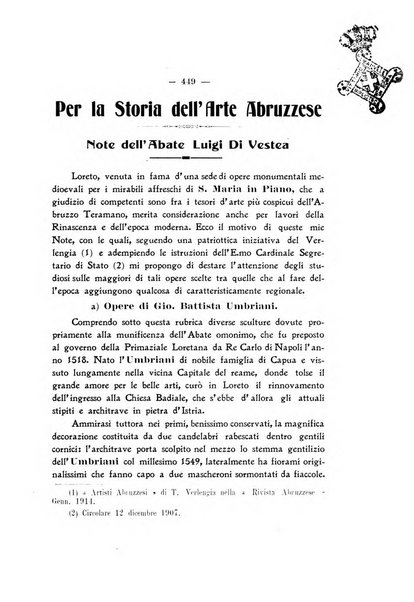 La rivista abruzzese di scienze, lettere ed arti