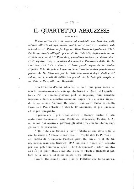 La rivista abruzzese di scienze, lettere ed arti