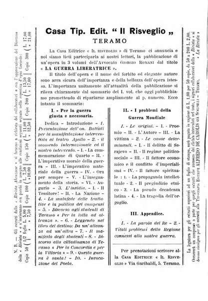 La rivista abruzzese di scienze, lettere ed arti