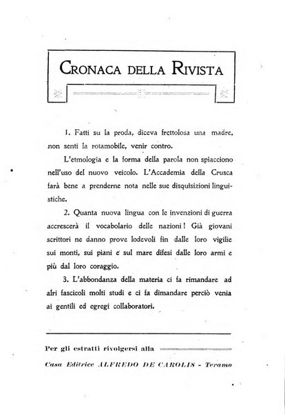 La rivista abruzzese di scienze, lettere ed arti