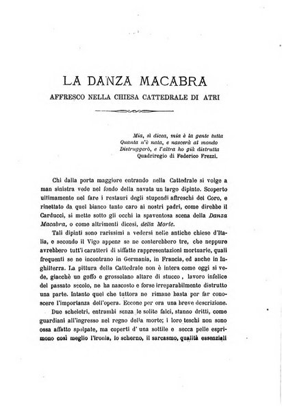 La rivista abruzzese di scienze e lettere