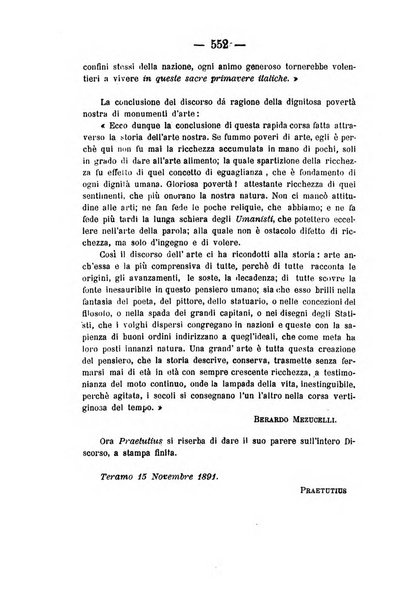 La rivista abruzzese di scienze e lettere