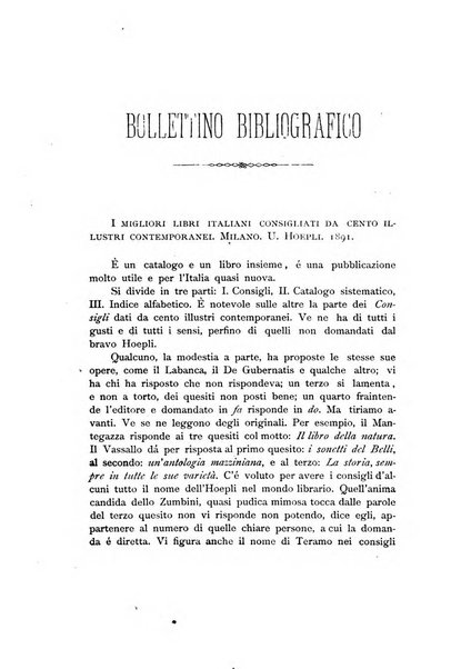 La rivista abruzzese di scienze e lettere