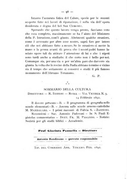 La rivista abruzzese di scienze e lettere