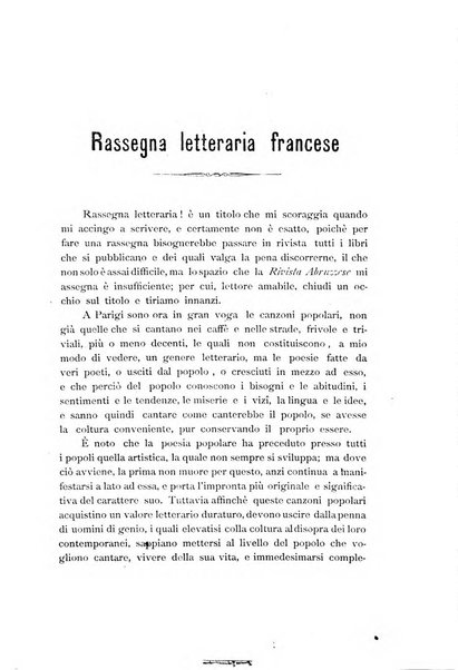 La rivista abruzzese di scienze e lettere